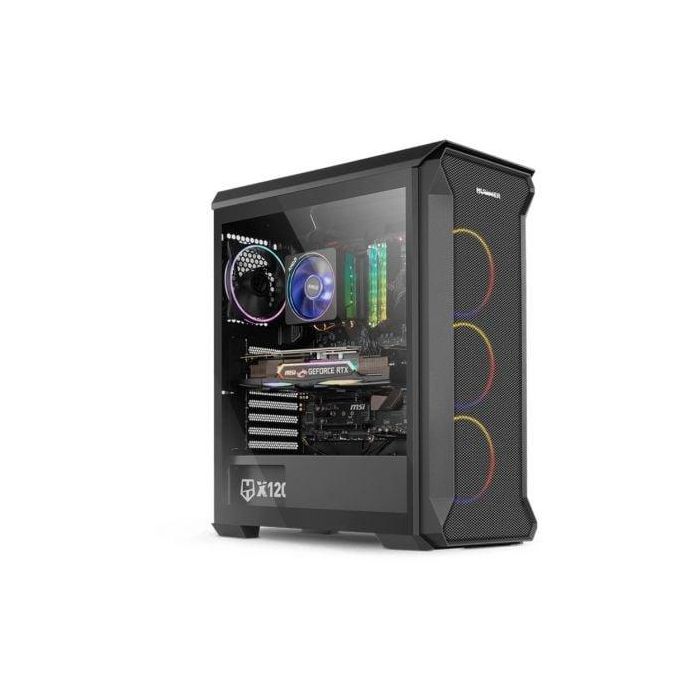 NOX Hummer Quantum Mini Torre ARGB con 4 Ventiladores de 120mm, Chasis de Cristal Templado, Soporte Placas ATX/mATX/ITX, Negro 1 NOX Hummer Quantum Mini Torre ARGB con 4 Ventiladores de 120mm, Chasis de Cristal Templado, Soporte Placas ATX/mATX/ITX, Negro 1
