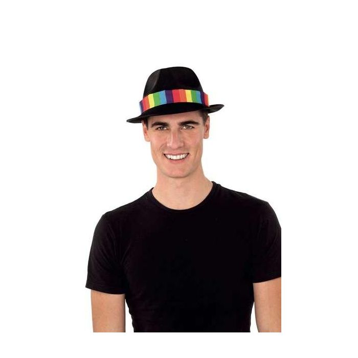 Sombrero ganster negro rainbow 1 Sombrero ganster negro rainbow 1