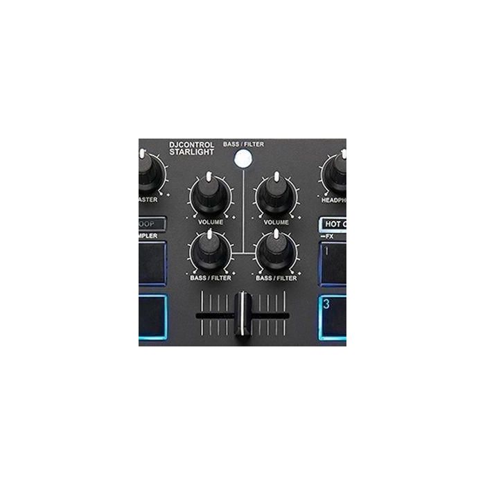 Hercules 4780884 Controlador DJ Starlight USB 4 pads x 4 modos Tarjeta de sonido integrada Serato DJ Lite Negro 2 Canales 5