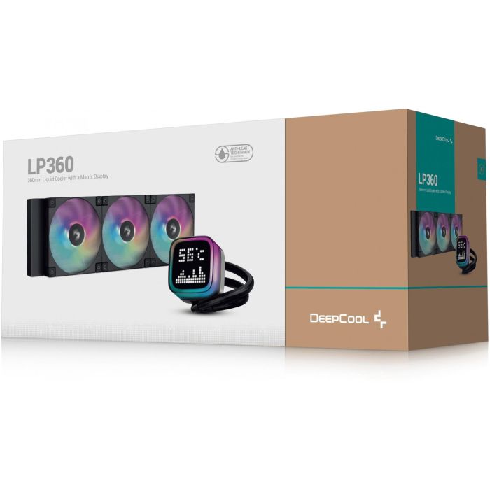 DeepCool LP360 Refrigeración Líquida All-in-One 3x12cm para CPU Intel LGA 1700/AM5, Sockets AM4/LGA 1200/115x, Negro 5