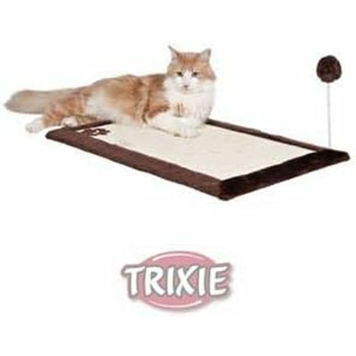 Trixie TRI4047974043233 Alfombra Rascadora con Juguete de Sisal y Felpa, 70x45 cm, Natural/Marrón 3 Trixie TRI4047974043233 Alfombra Rascadora con Juguete de Sisal y Felpa, 70x45 cm, Natural/Marrón 3