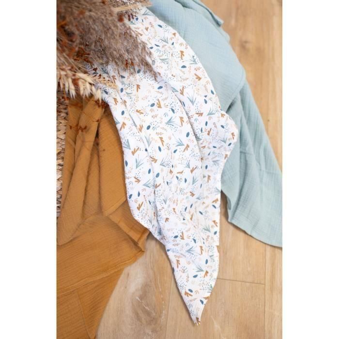 Maxi arrullo - Estampado - 100x100 cm - Celadon 1 Maxi arrullo - Estampado - 100x100 cm - Celadon 1
