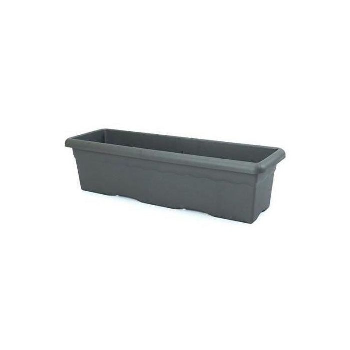 Jardinera rectangular PLASTIKEN - 100 X 44 cm - Antracita