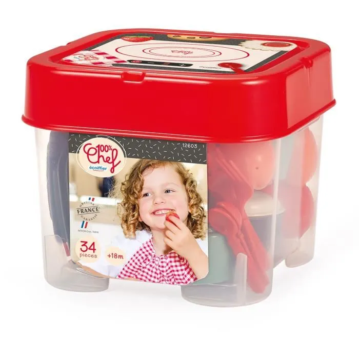Ecoiffier ECO1739444492332 Juego de Cocina de Juguete para Imitación - +18 meses 1