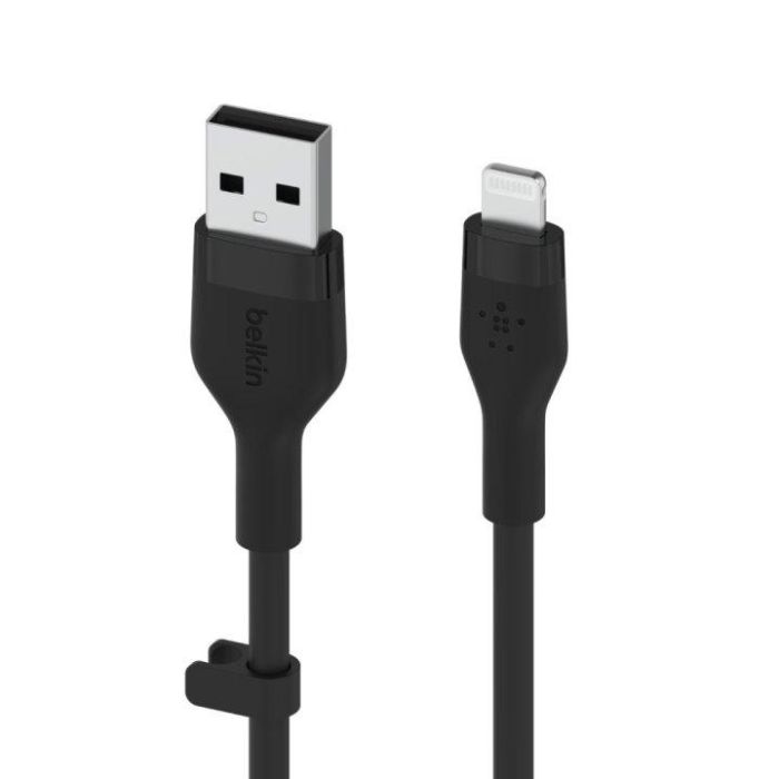 Belkin CAA008BT1MBK Cable USB-A a Lightning Silicona Clip 1m Negro 1