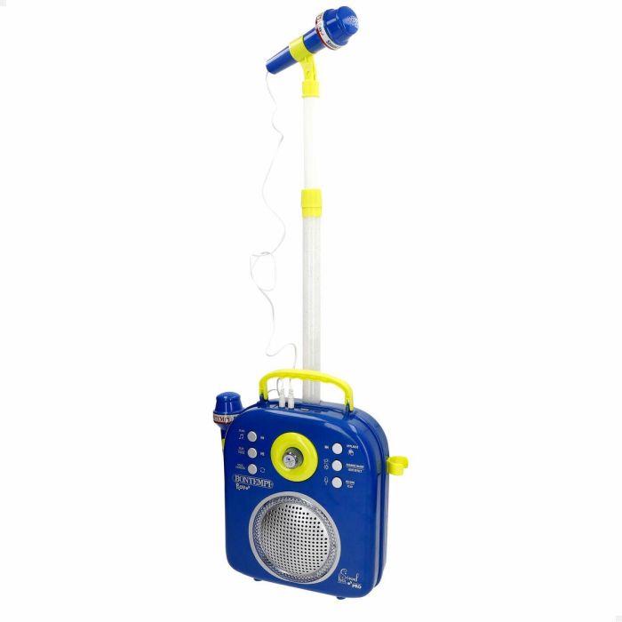 Altavoz con Micrófono Karaoke Bontempi 2 Unidades 6 Altavoz con Micrófono Karaoke Bontempi 2 Unidades 6