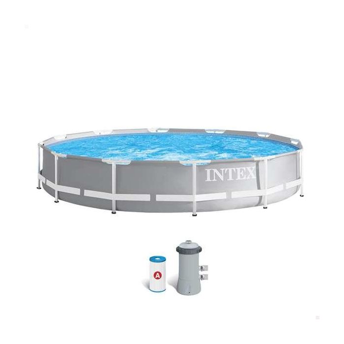 Piscina redonda desmontable prism frame con depuradora (capacidad 6503 litros) (+ 6 años) 366x76 cm 2 Piscina redonda desmontable prism frame con depuradora (capacidad 6503 litros) (+ 6 años) 366x76 cm 2