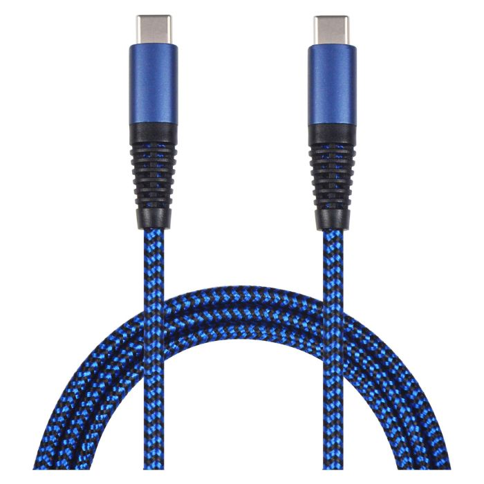 2GO Cable USB 3.2 Gen 1, USB-C a USB-C 1m Azul, Nylon, 797194 0 2GO Cable USB 3.2 Gen 1, USB-C a USB-C 1m Azul, Nylon, 797194 0