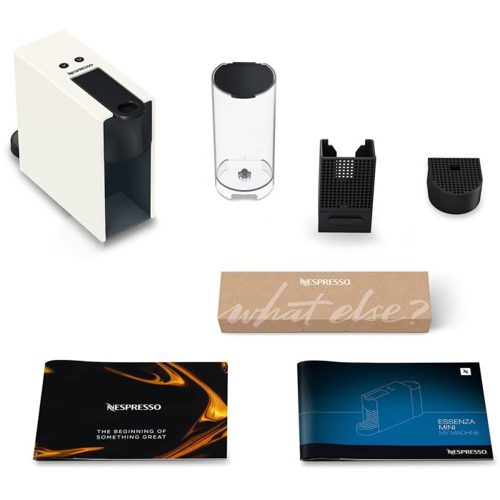 Krups XN1101 Cafetera de Cápsulas Nespresso Essenza Mini 19 bares 0.6L Blanca 1 Krups XN1101 Cafetera de Cápsulas Nespresso Essenza Mini 19 bares 0.6L Blanca 1
