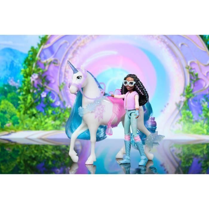 Spinmaster SPI6072675 Figuras Layla + Glaciar Unicorn School - 5 Accesorios Incluidos - A partir de 4 Años 4