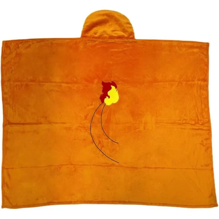 Pokemon Manta con Capucha 3D Charmander 120 x 150 cm Ultra Suave Colorida 3