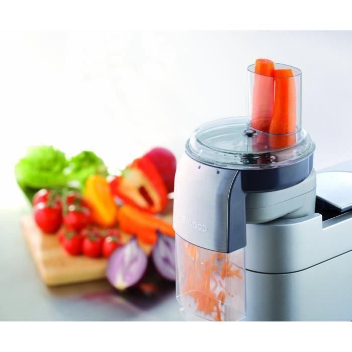 Kenwood Cortadora de Alimentos AT340 de Metal con 7 Discos de Acero Inoxidable para Rallar, Picar y Juliana 2
