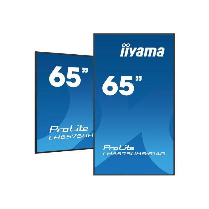 iiyama Monitor Profesional 65" UHD 4K IPS 500cd/m² Android 11 24/7 Vertical Horizontal HDMI USB Altavoces 20W iiyama Monitor Profesional 65" UHD 4K IPS 500cd/m² Android 11 24/7 Vertical Horizontal HDMI USB Altavoces 20W