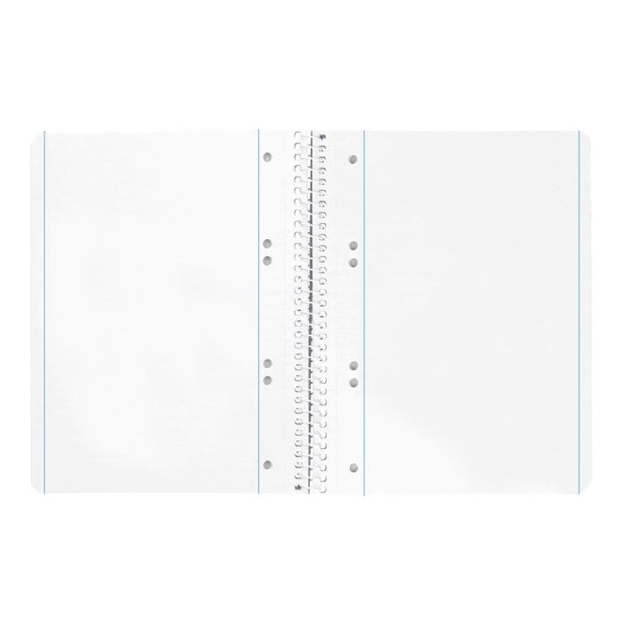 Cuaderno Espiral Liderpapel A5 Micro Serie Azul Tapa Blanda 80H 75 gr Liso 6Taladros Azul 8