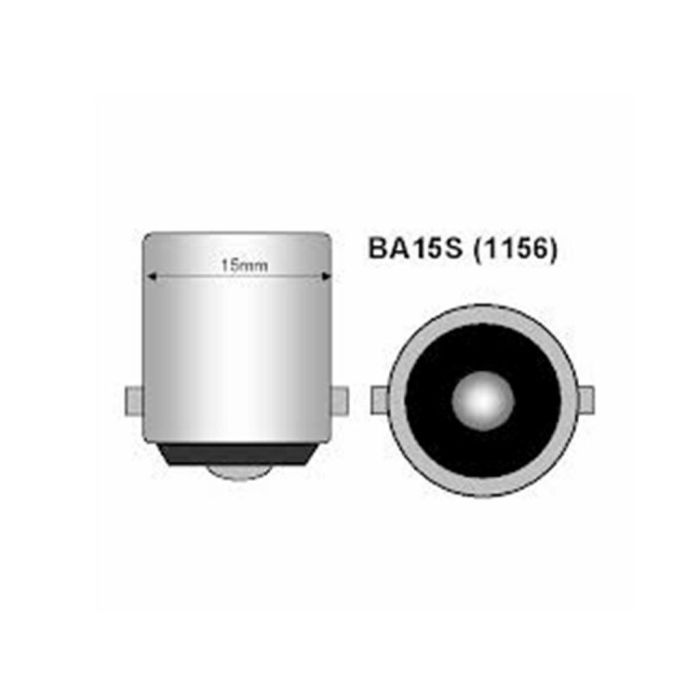 Lámpara M-Tech Ba15S 12 V 21-4 W S25 Rojo | 10 Unidades MTECZ38 1 Lámpara M-Tech Ba15S 12 V 21-4 W S25 Rojo | 10 Unidades MTECZ38 1
