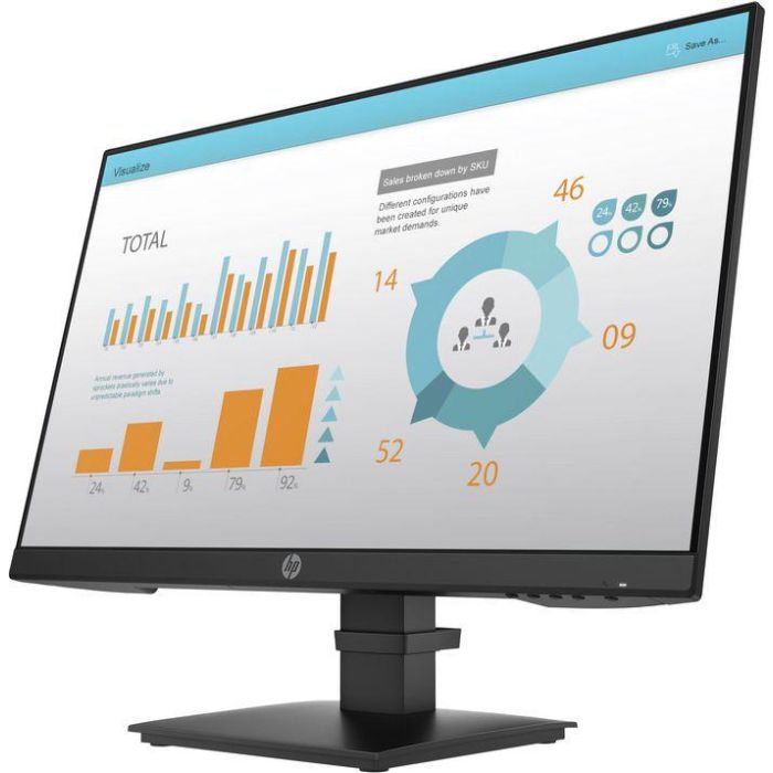 HP P24 G4 Monitor Profesional Full HD 23.8" (60.5cm) IPS 1920x1080, ideal para productividad empresarial con conectividad avanzada 1