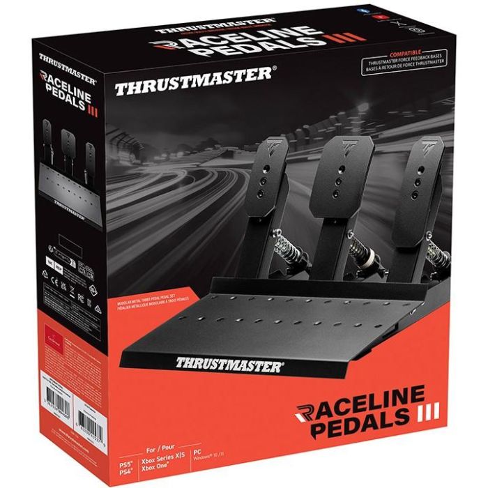 Thrustmaster Raceline Pedals III Pedales Negro para PC, PlayStation 4, PlayStation 5, Xbox One, Xbox Series S, Xbox Series X 3