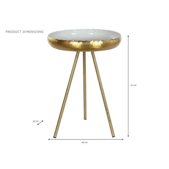 Mesita Auxiliar Moderno DKD Home Decor Azul Dorado 43 x 61 x 43 cm 3 Mesita Auxiliar Moderno DKD Home Decor Azul Dorado 43 x 61 x 43 cm 3