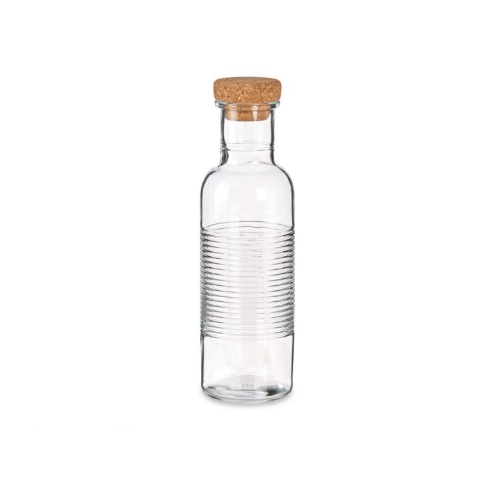 Botella Hoop Pasabahce 1070 ml con tapón de corcho, vidrio transparente - 8.5x29.5x8.5 cm (6 Unidades) 1 Botella Hoop Pasabahce 1070 ml con tapón de corcho, vidrio transparente - 8.5x29.5x8.5 cm (6 Unidades) 1