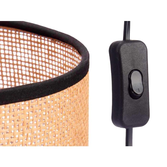 Lámpara de Sobremesa con Base de Cuerda Giftdecor - Negro/Marrón, 20x30x20 cm (4 Unidades) 3 Lámpara de Sobremesa con Base de Cuerda Giftdecor - Negro/Marrón, 20x30x20 cm (4 Unidades) 3
