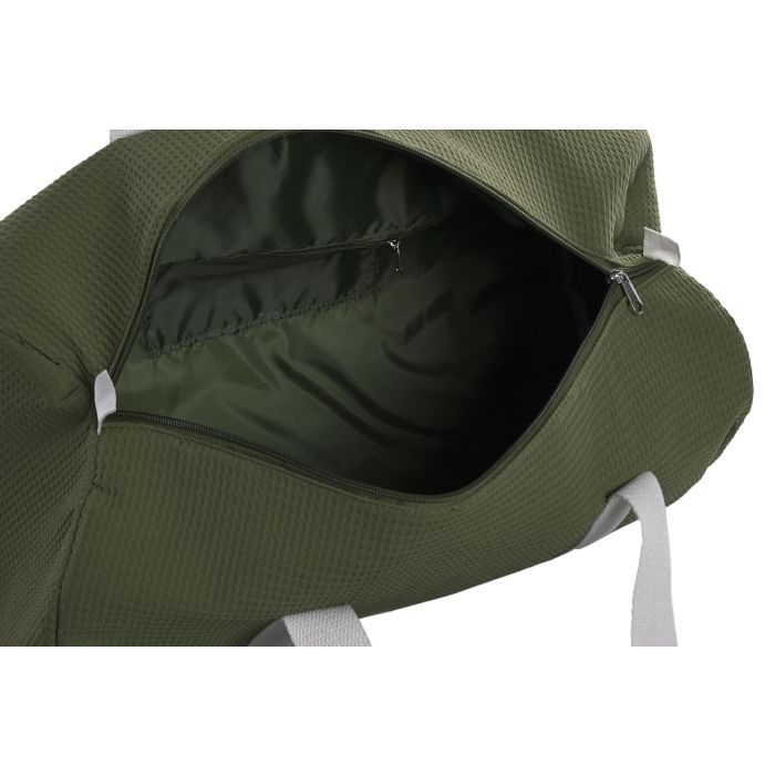 DKD Home Decor Bolso Urban 26x26x50 cm 3 Unidades Beige Verde Lila Algodon Polyester 2