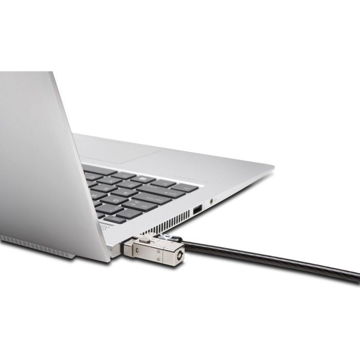 Kensington Candado para Portátil NanoSaver Slim 2.0 Dual Head con Llave, Doble Cabezal, Acero al Carbono, Plata/Negro, 2 Llaves 2