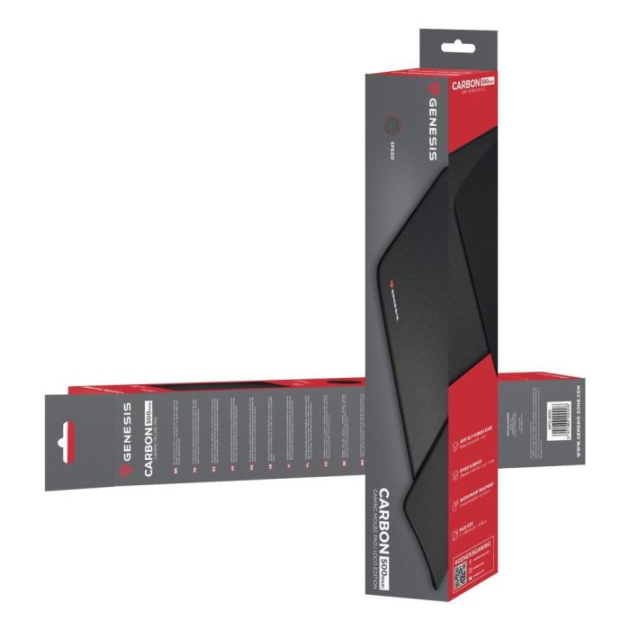 GENESIS Alfombrilla de Ratón para Juegos Carbon 500 MAXI Negro 900x450x2.5mm 6