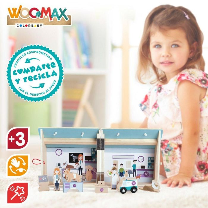 Playset Woomax Veterinario 9 Piezas 4 Unidades 19 x 18 x 19 cm 2 Playset Woomax Veterinario 9 Piezas 4 Unidades 19 x 18 x 19 cm 2