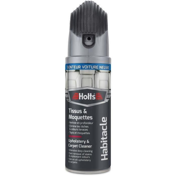 Holts HOL5010218008267 Limpiador de telas y alfombras con cepillo y aroma a coche nuevo - 400 ml