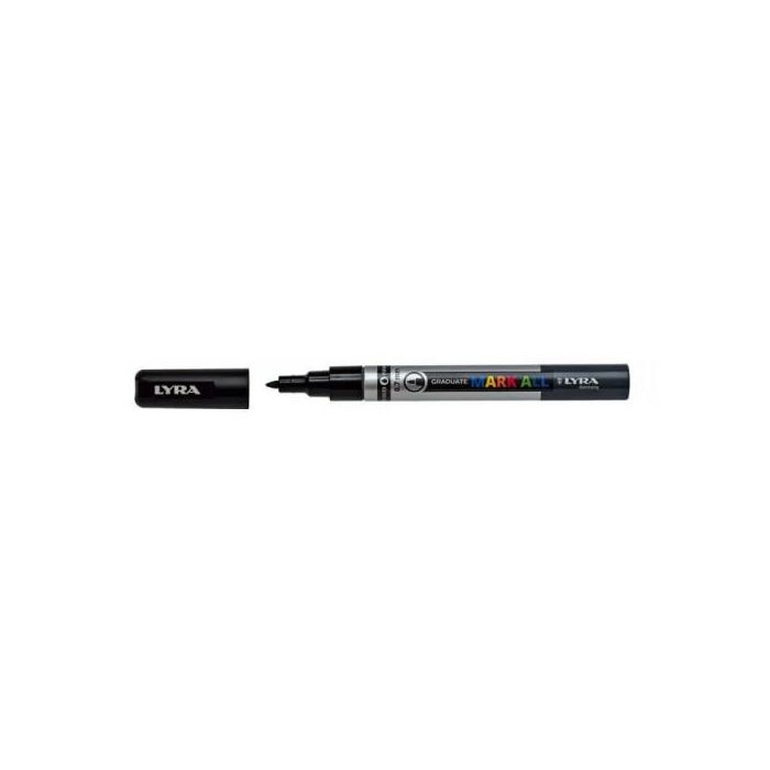 Lyra L6800099 Marcador Permanente Mark All Negro Punta Redonda/Fina 0,7 mm 1
