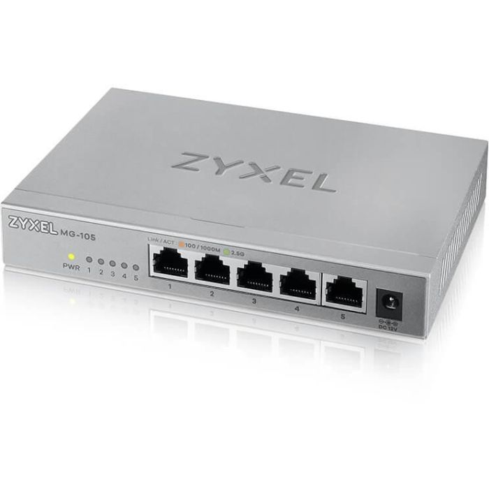 Zyxel MG-105 Switch No Administrado 5 Puertos 2.5G Ethernet Full Duplex Montaje en Pared 3