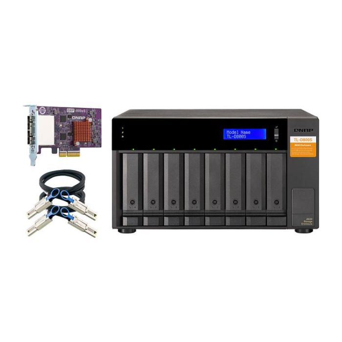 QNAP TL-D800S Unidad de Expansión JBOD SATA de 8 Bahías Desktop 1 QNAP TL-D800S Unidad de Expansión JBOD SATA de 8 Bahías Desktop 1