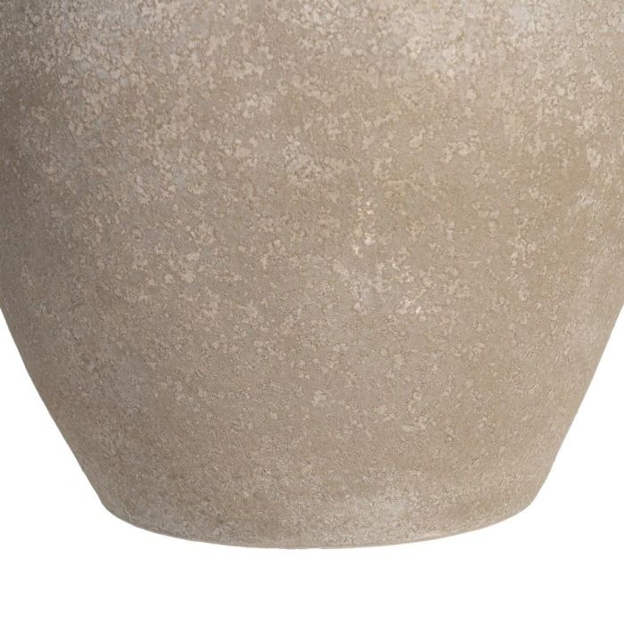 Macetero Crema Cerámica Decoración 30 X 30 X 29 cm