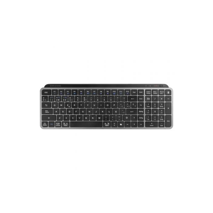 Mars Gaming Teclado Compacto Inalámbrico Bluetooth MK-SILENKEYS Negro, Silencioso, Triple Conectividad, AI SmartKey