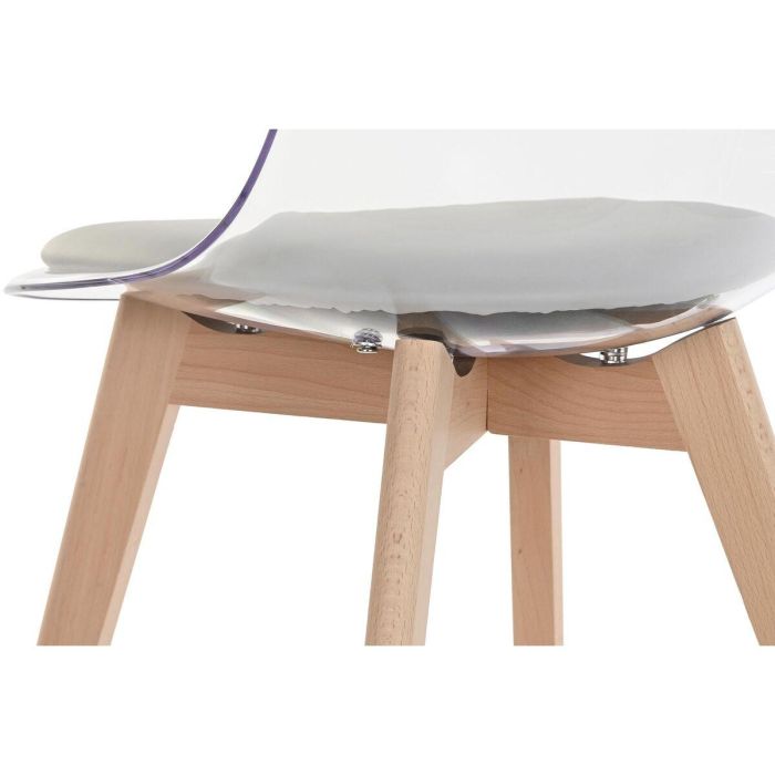 Silla de Comedor DKD Home Decor Gris Madera Policarbonato 54 x 47 x 81 cm 3 Silla de Comedor DKD Home Decor Gris Madera Policarbonato 54 x 47 x 81 cm 3