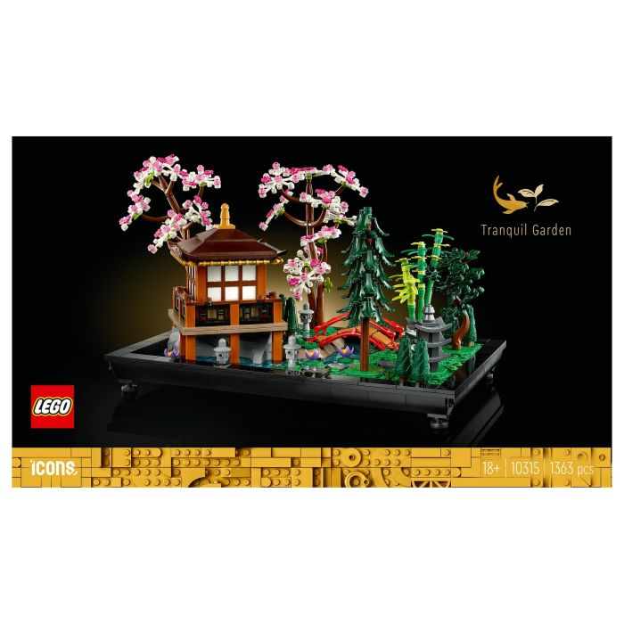 LEGO ICONS 10315 Jardín Meditativo, Juego de Construcción, 1363 Piezas, 18+ Años