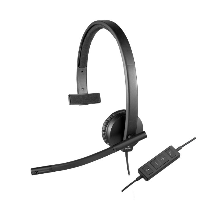 Logitech 981-000571 Auriculares Diadema Alámbrico USB Tipo A Negro para Oficina/Centro de Llamadas