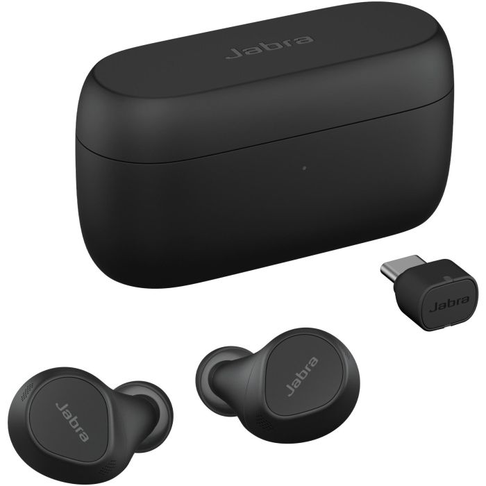 Jabra Evolve2 Buds USB-C UC Auriculares True Wireless Stereo (TWS) para Llamadas/Música, Negros con Carga Inalámbrica 2