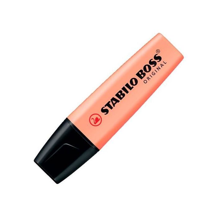 Marcador.Fluorescente Boss Trazo 2/5Mm. Melocoton Pastel Stabilo 70/126 10 unidades Marcador.Fluorescente Boss Trazo 2/5Mm. Melocoton Pastel Stabilo 70/126 10 unidades