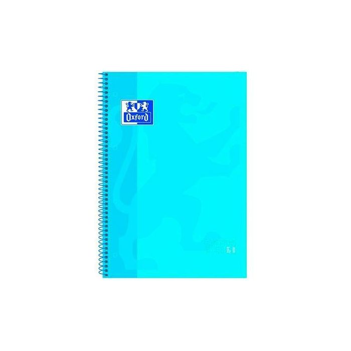 Oxford Cuaderno Classic Europeanbook 1 Write&Erase 80H A4+ 5x5 mm Microperforado T-Extradura Pack 5 Ud Turquesa