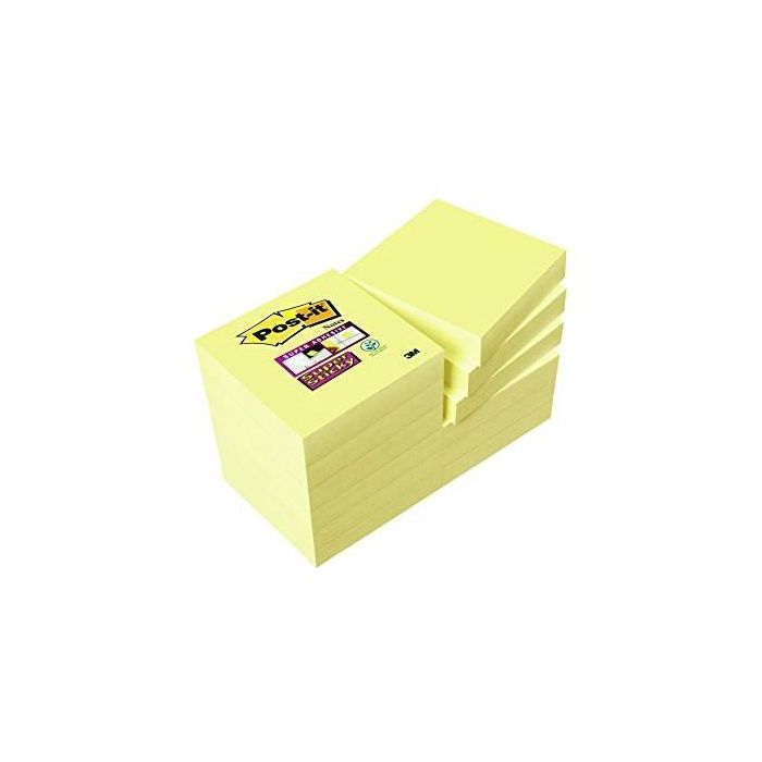 Post-It Bloc Notas Adhesivas 622 Super Sticky 47,6x47,6 No Encelofanados Paquete 12 Ud