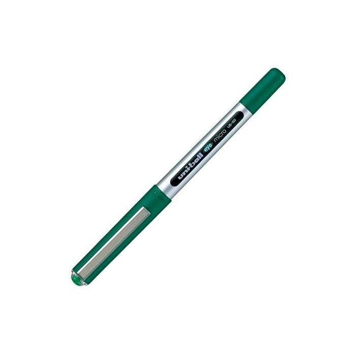 Boligrafo de tinta líquida Uni-Ball Eye Micro UB-150 Verde 0,5 mm (12 Piezas)