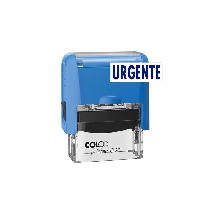 Colop Sello Printer C20 Formula " Urgente " Almohadilla E-20 14x38 mm Azul