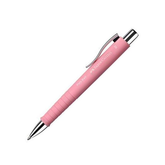 Faber castell bolígrafo poly ball xb rosa