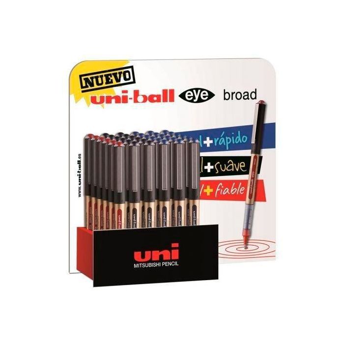 Uniball Expositor Ub-150 Broad Azul-Negro-Rojo 36 Unidades Uniball Expositor Ub-150 Broad Azul-Negro-Rojo 36 Unidades