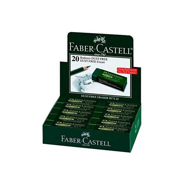 Faber Castell Goma De Borrar Dust-Free Art Eraser Verde