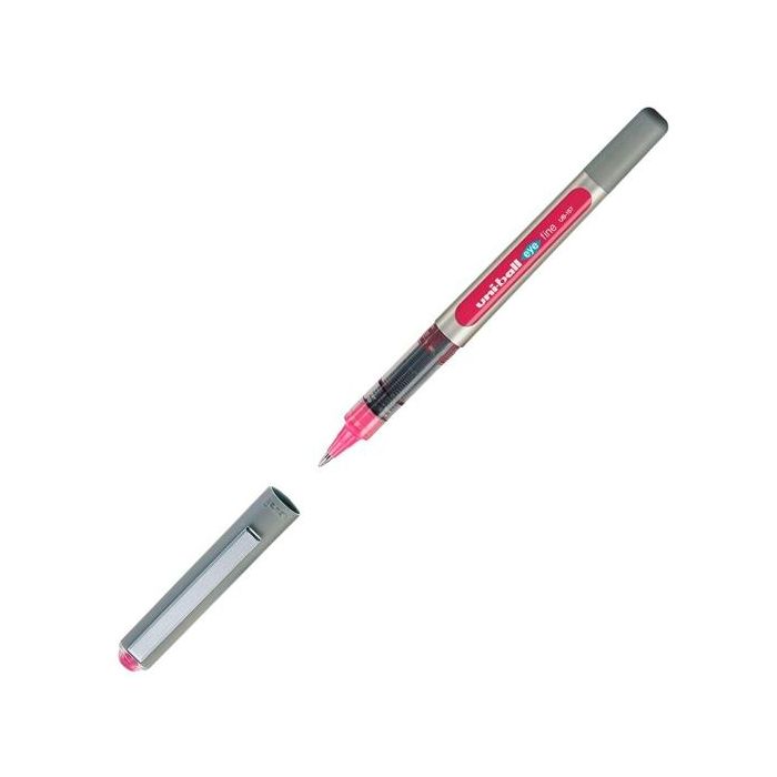 Boligrafo de tinta líquida Uni-Ball Rollerball Eye Fine UB-157 Rosa 0,7 mm (12 Piezas)