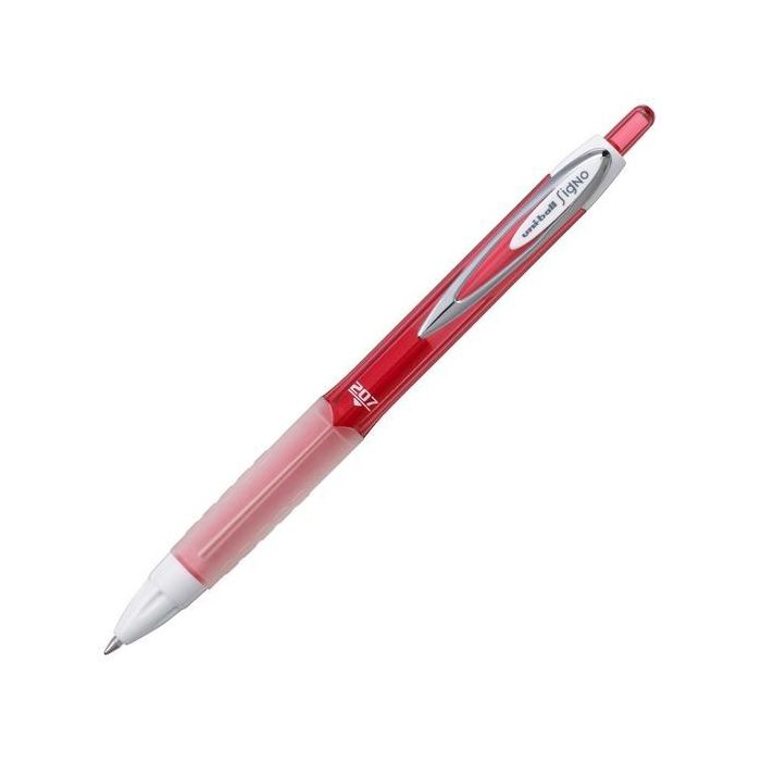 Uniball Rollerball Signo Umn-207F Retráctil 0.7 mm Rojo Caja 12 Ud