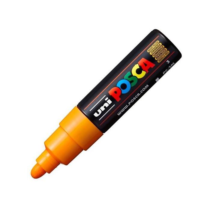 Posca Marcador Pc-7M No Permanente Punta Forma De Bala 4,5-5,5 mm Naranja Medio