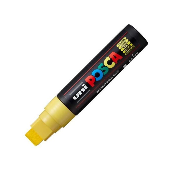 Posca Marcador Pc-17K No Permanente Punta Biselada 15 mm Amarillo